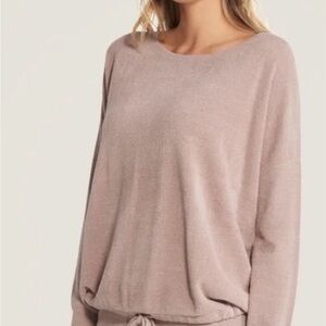 Barefoot Dreams Cozychic Ultra Lite Sweater in Soft Beige